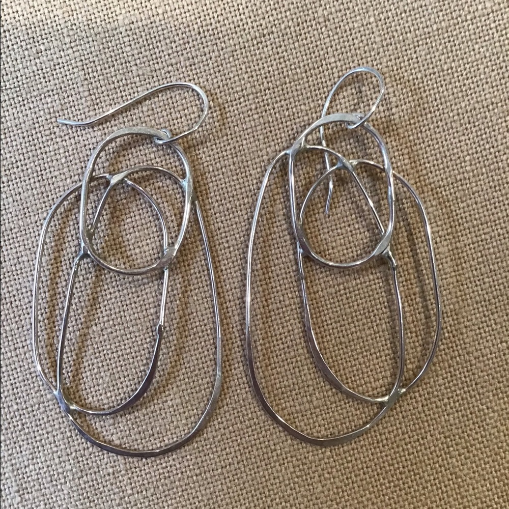 Women’s custom Silver pierced earrings